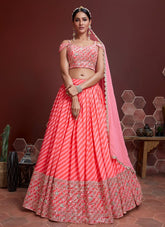 Wonderful Lehenga Choli in Peach